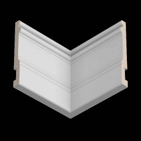 Белый плинтус UltraWood Base 0002 P (14х133х2000) Не требует окраски-foto3