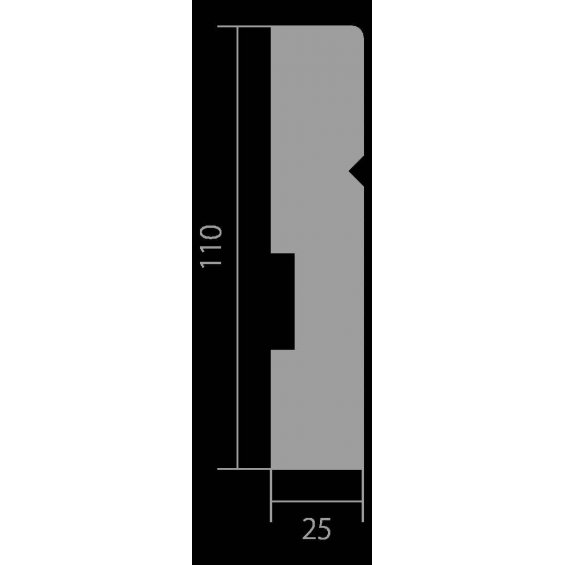 Плинтус UltraWood Base 0012 (25х110х2440)