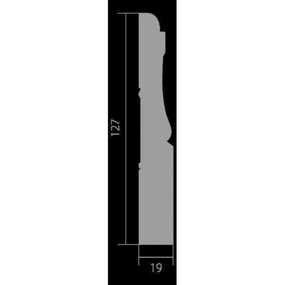 Плинтус UltraWood Base 0015 (19х127х2440)