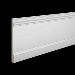 Белый плинтус UltraWood Base 5800 P (20х230х2000) Не требует окраски-foto5