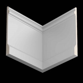 Белый плинтус UltraWood Base 5800 P (20х230х2000) Не требует окраски-foto2