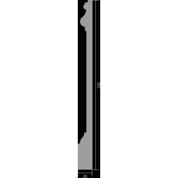 Белый плинтус UltraWood Base 5800 P (20х230х2000) Не требует окраски-foto4
