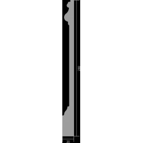Белый плинтус UltraWood Base 5800 P (20х230х2000) Не требует окраски-foto4
