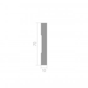 Белый профиль UltraWood BO 7010 i (10х70х2440) Под окраску-foto8