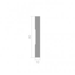 Белый профиль UltraWood BO 8010 i (110х80х2000) Под окраску-foto6