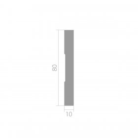 Белый профиль UltraWood BO 8010 i (110х80х2000) Под окраску-foto6