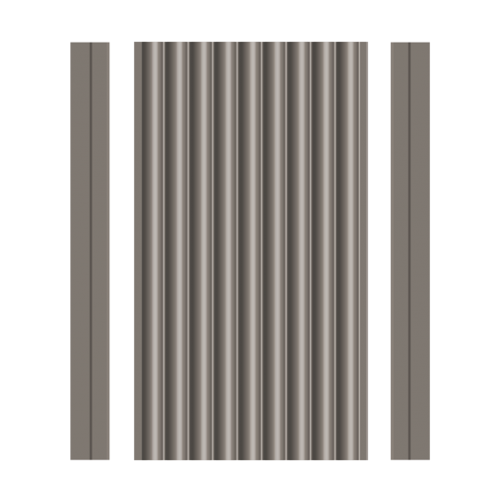 Стеновая панель UltraWood NEXT WPC 001 DGR ST (9.3х106х2900 мм.) Тёмно-Серая