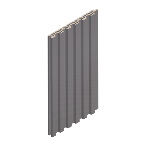 Стеновая панель UltraWood NEXT WPC 002 GR (11х118х2900 мм.) Серая