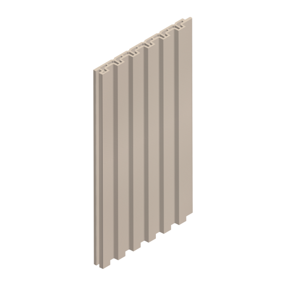 Стеновая панель UltraWood NEXT WPC 002 LT (11х118х2900 мм.) Латте