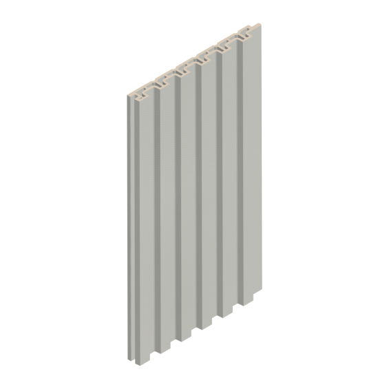 Стеновая панель UltraWood NEXT WPC 002 WH (11х118х2900 мм.) Белая