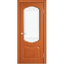 Межкомнатная Дверь (ЧФД) Богема Стекло Белое (глубокая фрезеровка)