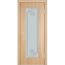 Межкомнатная Дверь (ЧФД) ПР-35 Стекло Белое