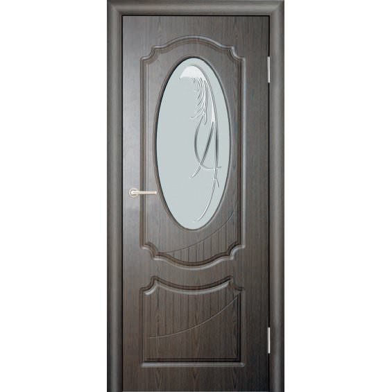Межкомнатная Дверь (ЧФД) Венеция Стекло Белое (глубокая фрезеровка)