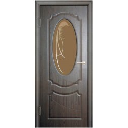 Межкомнатная Дверь (ЧФД) Венеция Стекло Бронза (глубокая фрезеровка)
