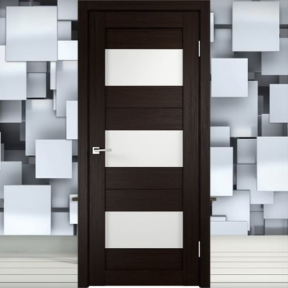 Duplex 5 (Лакобель Белое) - Межкомнатная Дверь Velldoris