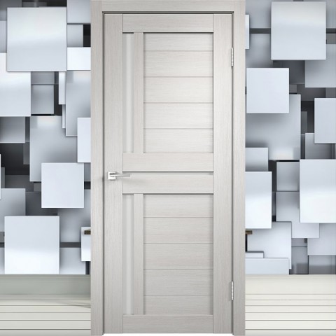 Duplex 3 Лакобель белое - Межкомнатная Дверь Velldoris (Твист)