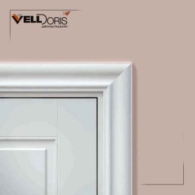 Наличник Velldoris ВОЛНА МДФ (16 мм.), Эмаль 80х35х2200 мм. Телескопический -foto2