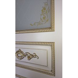 Лацио ПДО Патина Золото Эмаль Слоновая Кость - Межкомнатная Дверь Двери Регионов-foto3