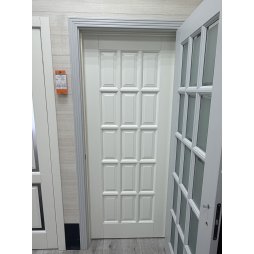 Лондон 2 ПДГ (Массив) Эмаль Белая - Межкомнатная Дверь Ока-foto4