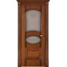 Соло ПДО (Шпон) Кристалл Закаленное Светлый Мед - Межкомнатная Дверь Porte Vista