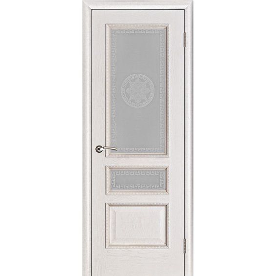 Вена ПДО (Шпон) Версаче Белая Патина - Межкомнатная Дверь Porte Vista