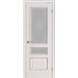 Вена ПДО (Шпон) Версаче Белая Патина - Межкомнатная Дверь Porte Vista