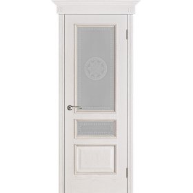 Вена ПДО (Шпон) Версаче Белая Патина - Межкомнатная Дверь Porte Vista-foto3