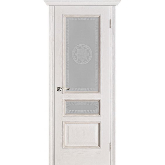 Вена ПДО (Шпон) Версаче Белая Патина - Межкомнатная Дверь Porte Vista