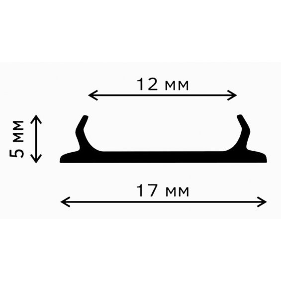 Вставка в плинтус Rico Leo под светодиодную ленту